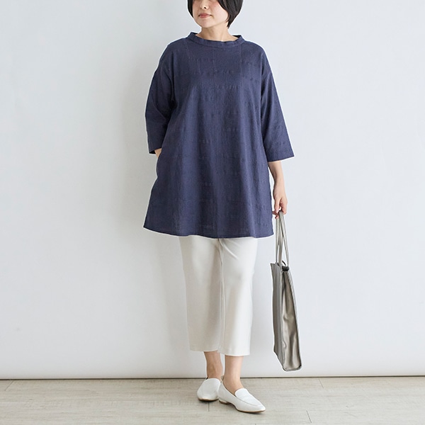 総柄刺繍チュニック