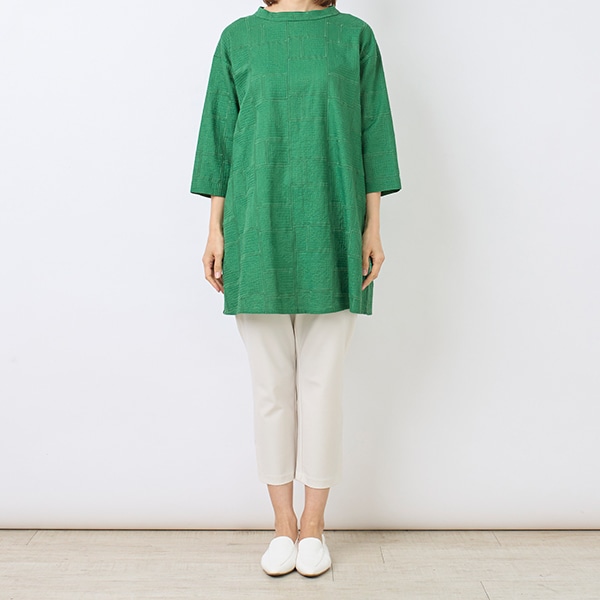 総柄刺繍チュニック