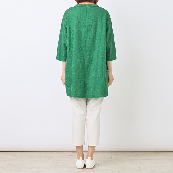 総柄刺繍チュニック