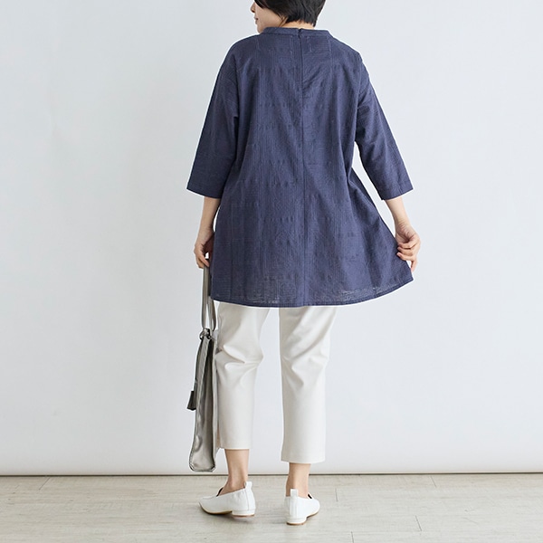 総柄刺繍チュニック