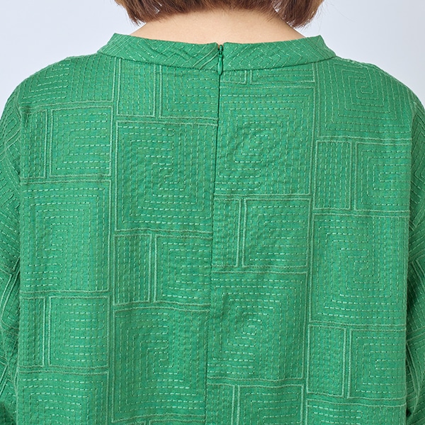 総柄刺繍チュニック