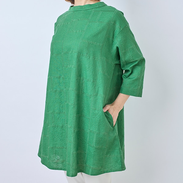 総柄刺繍チュニック