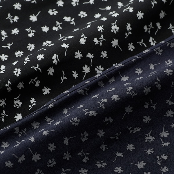 フラワープリント前開きワンピース