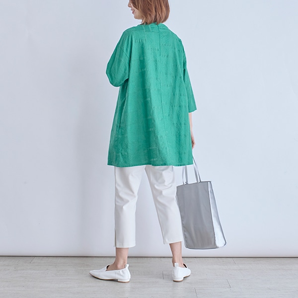 総柄刺繍チュニック