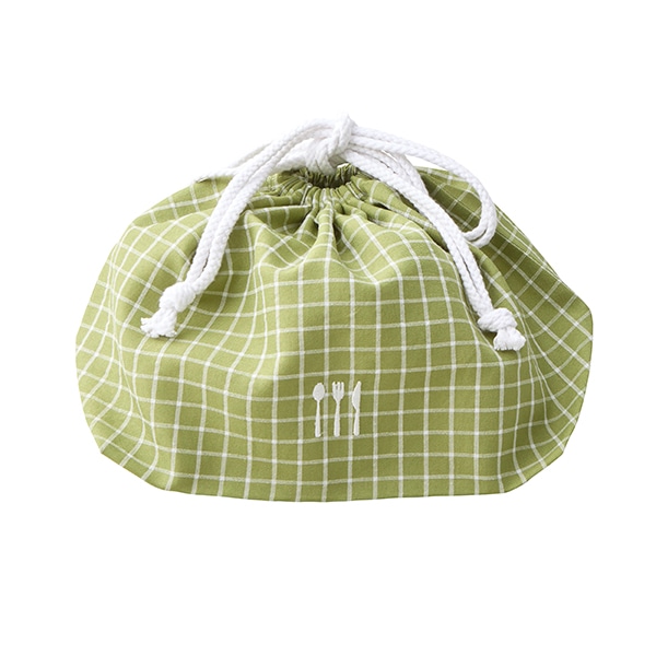 ランチ巾着 チェック