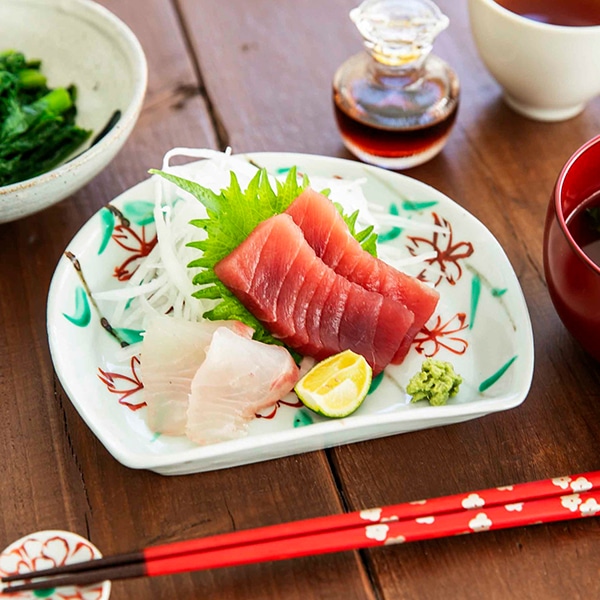 【WEB限定】中尾万作さんの桜半月皿