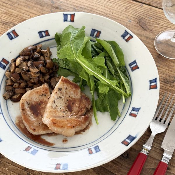 【WEB限定】中尾万作 トリコロールミート皿