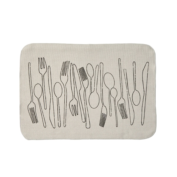 抗菌防臭水切マット&ふきん カトラリー