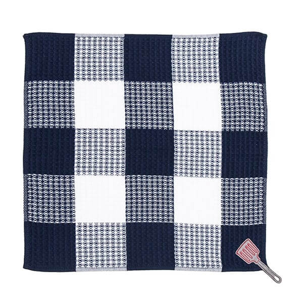 アップリケワッフルふきん ネイビー