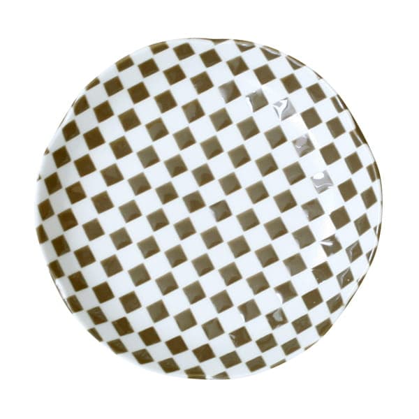 市松小皿 チョコレート