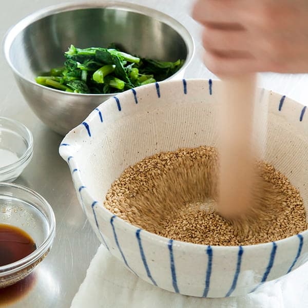 十草すり鉢 大 青