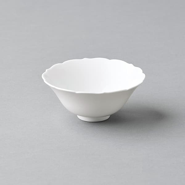 波佐見焼 白輪花鉢 小