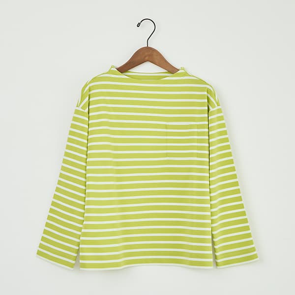 ハイゲージポンチボーダープルオーバー