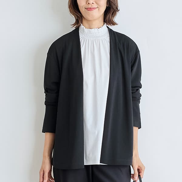 強撚スムーストッパーカーディガン