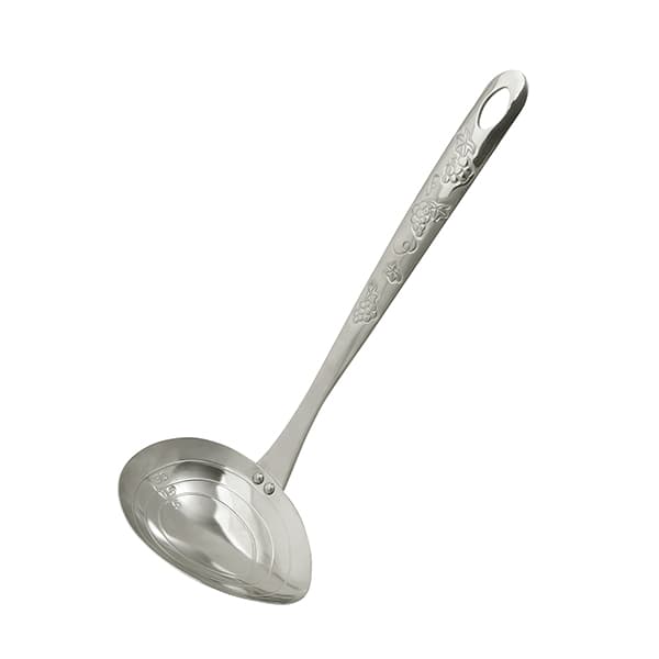 ぶどう柄横口おたま