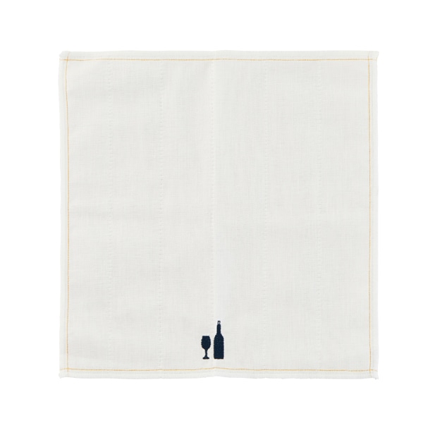 かや生地ふきん ボトル刺繍