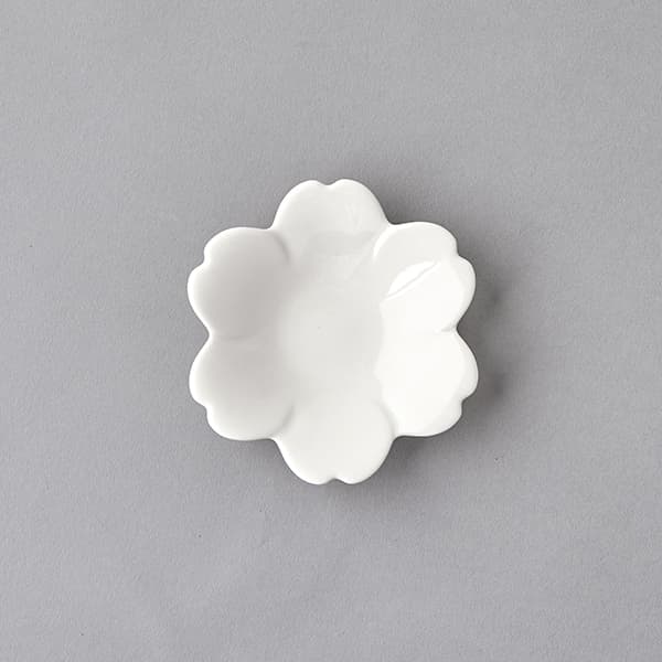 さくら皿 12cm ホワイト