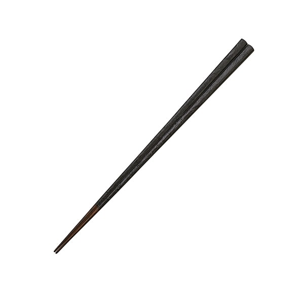 越前塗 刷毛目塗り分け箸 黒