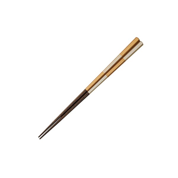 金銀市松箸 21cm