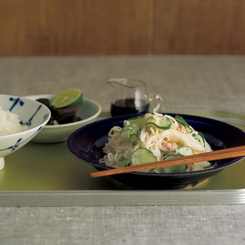 ツナのそうめんサラダ