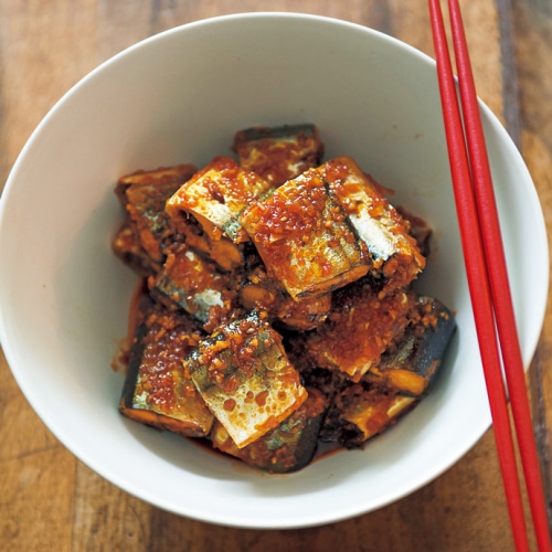 サンマのコチュジャン煮