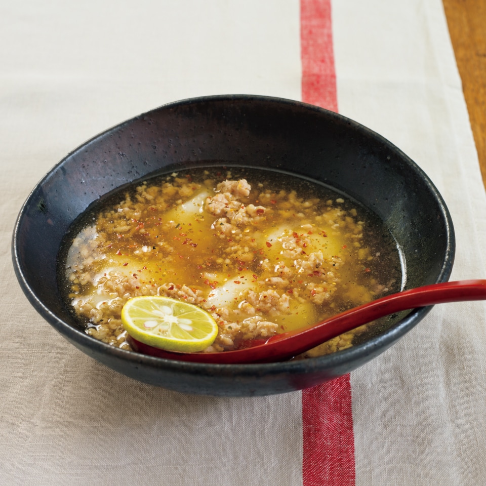 ゆでもちの鶏そぼろあんかけ 肉のおかず 料理家 栗原はるみ レシピ オンラインショップ 公式 ゆとりの空間