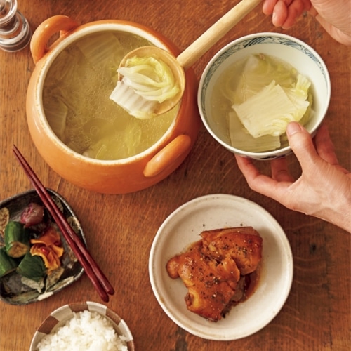 白菜のチキンスープ煮/アドボ