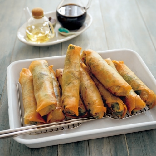 きのこの春巻き