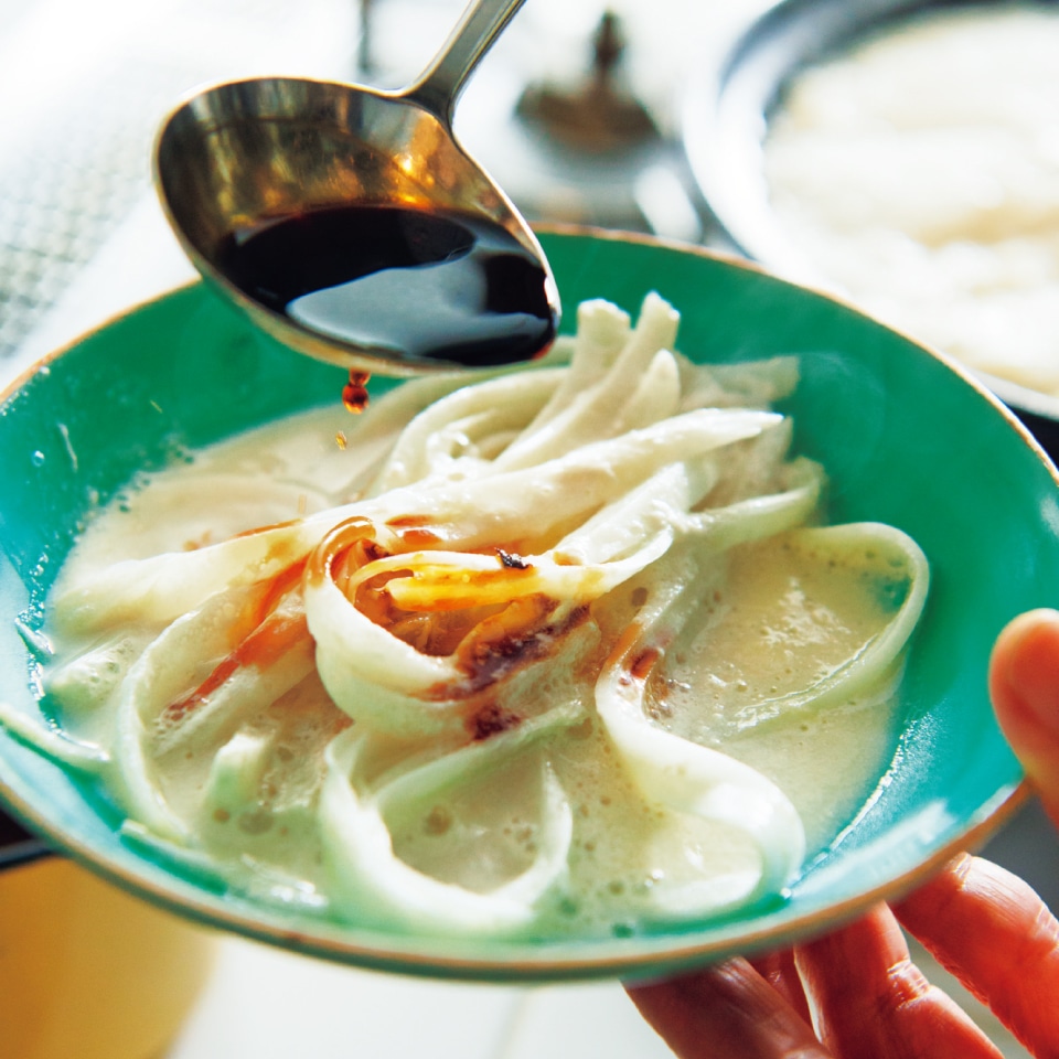 白菜の豆乳スープ