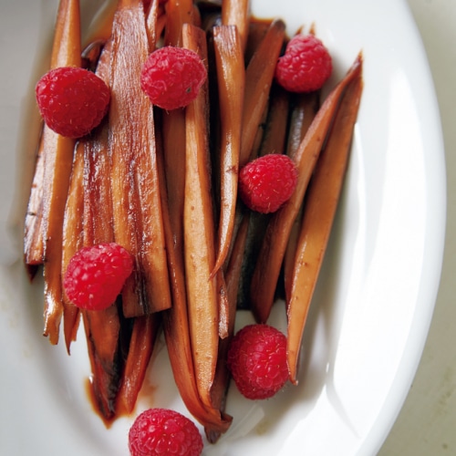 ごぼうの赤ワイン煮