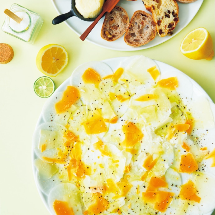 大根のカルパッチョ