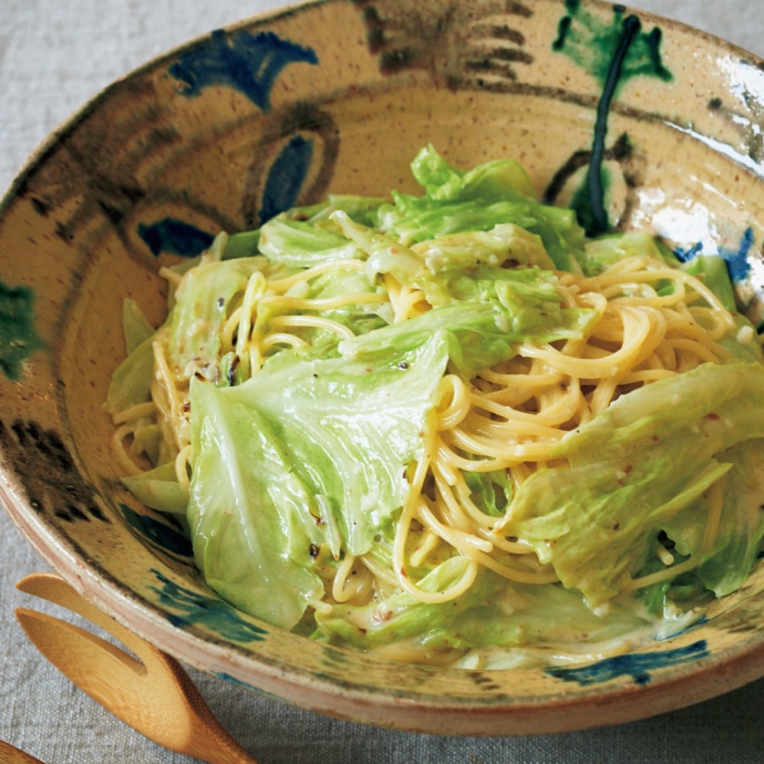 キャベツのバーニャカウダパスタ