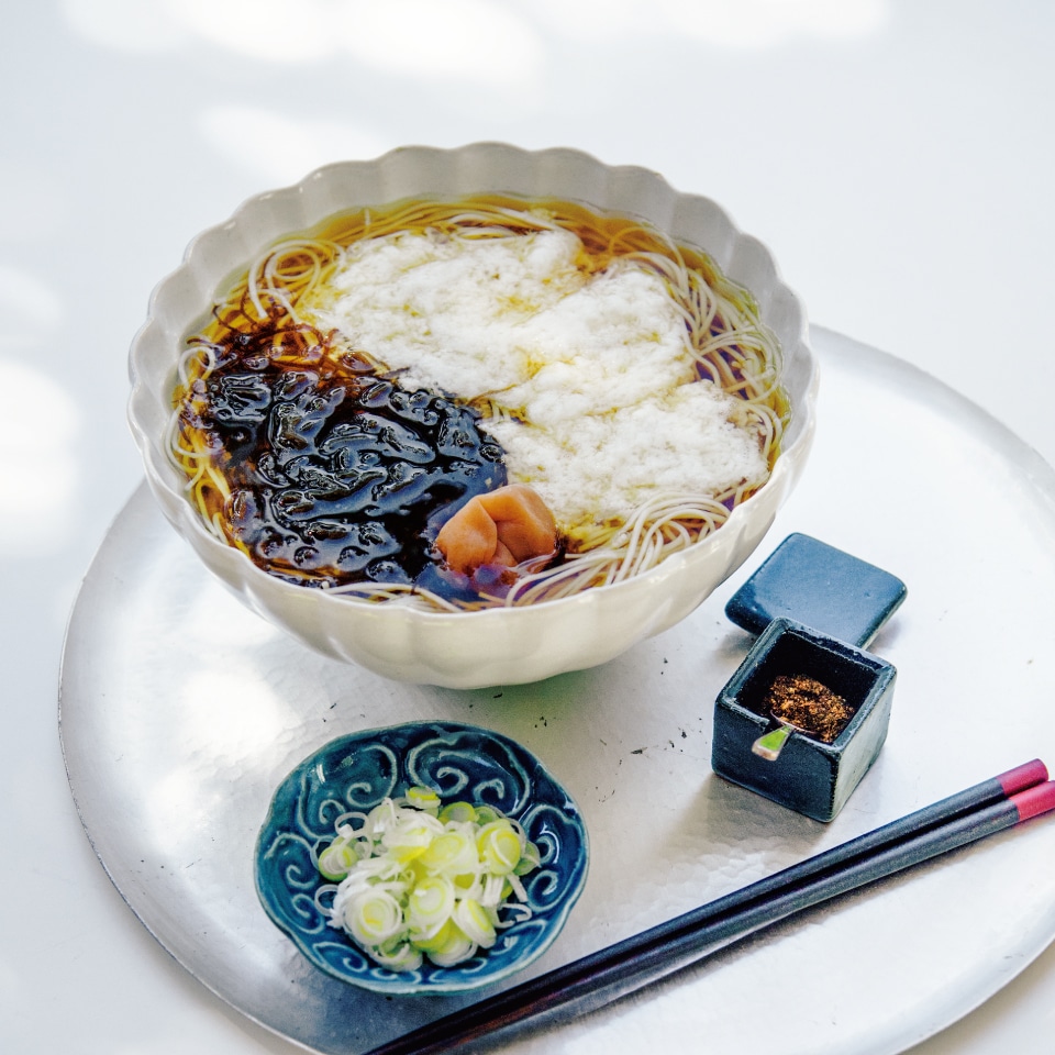 もずくとろろそうめん