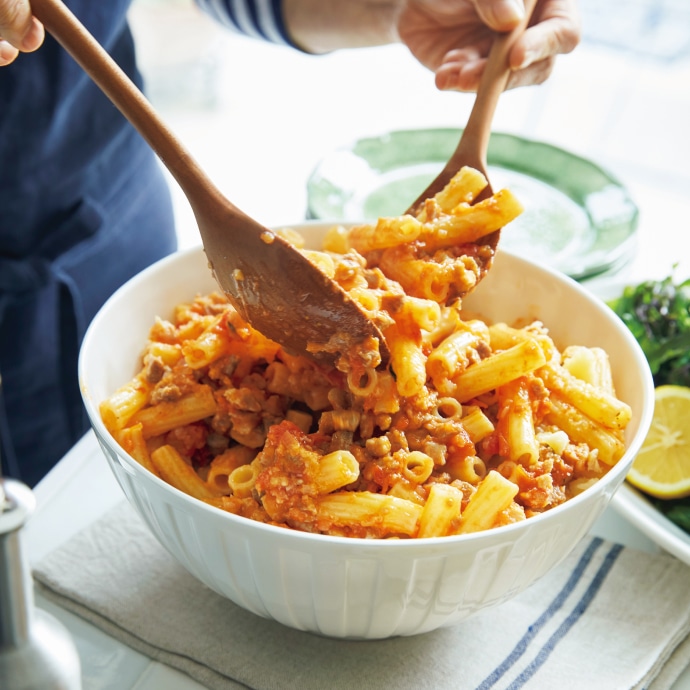 豚肉のラグーパスタ