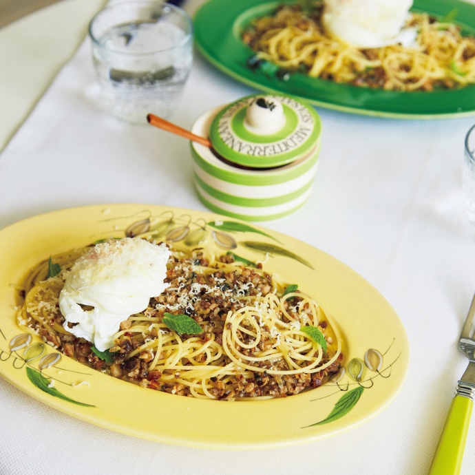 イワシのラグーパスタ