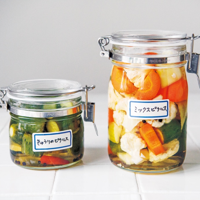 ミックスピクルスときゅうりのピクルス