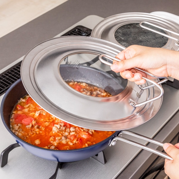 ステンレスフライパンカバー