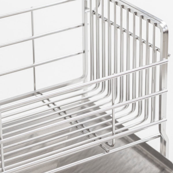 スライド水切りカゴ タテ置き 幅15cm