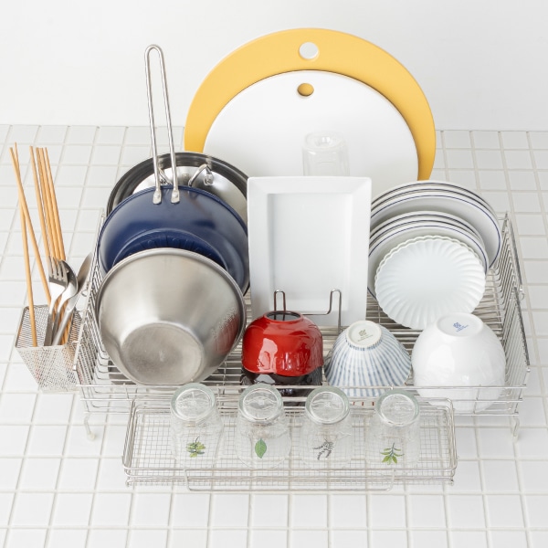 スライド水切りカゴ タテ置き 幅20cm